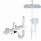Adjustable Spray Pattern Shower System with Thermostatic Brass Wall Mounted Shower Combo Clearhalo 'Bathroom Remodel & Bathroom Fixtures' 'Home Improvement' 'home_improvement' 'home_improvement_shower_faucets' 'Shower Faucets & Systems' 'shower_faucets' 'Showers & Bathtubs Plumbing' 'Showers & Bathtubs' 1200x1200_311f1af9-cb1d-42d2-b245-d068e8cfb29d