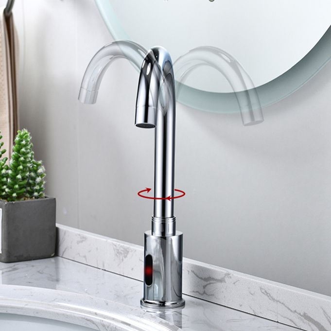 Modern Style Kitchen Faucet Gooseneck Touchless Kitchen Faucet Clearhalo 'Home Improvement' 'home_improvement' 'home_improvement_kitchen_faucets' 'Kitchen Faucets' 'Kitchen Remodel & Kitchen Fixtures' 'Kitchen Sinks & Faucet Components' 'kitchen_faucets' 1200x1200_3125d4c9-7d0f-4aac-a04e-2bd7cf8bceac
