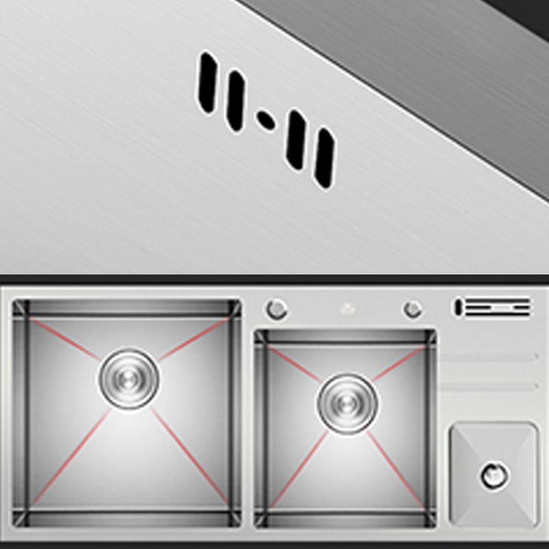 Modern Style Kitchen Sink Dirt Resistant Drop-In Sink with Drain Strainer Kit Clearhalo 'Home Improvement' 'home_improvement' 'home_improvement_kitchen_sinks' 'Kitchen Remodel & Kitchen Fixtures' 'Kitchen Sinks & Faucet Components' 'Kitchen Sinks' 'kitchen_sinks' 1200x1200_31299f8c-4760-4ec1-885e-bb0cbe982046