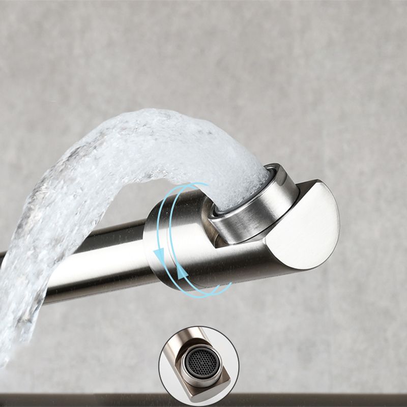 Modern Pull down Faucet One Handle Wall-mounted Pot Filler Low Profile 1-Hold Filler Clearhalo 'Home Improvement' 'home_improvement' 'home_improvement_kitchen_faucets' 'Kitchen Faucets' 'Kitchen Remodel & Kitchen Fixtures' 'Kitchen Sinks & Faucet Components' 'kitchen_faucets' 1200x1200_31314201-b7ed-466e-ac6e-ca6ba0310ec9