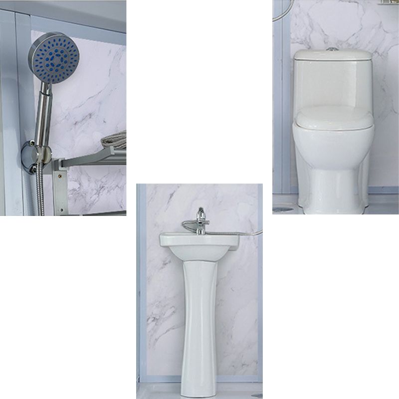 43" W X 86" H Shower Stall Semi-Frameless Rectangle Sliding Shower Kit with Base Included Clearhalo 'Bathroom Remodel & Bathroom Fixtures' 'Home Improvement' 'home_improvement' 'home_improvement_shower_stalls_enclosures' 'Shower Stalls & Enclosures' 'shower_stalls_enclosures' 'Showers & Bathtubs' 1200x1200_313fd943-399e-492a-8603-89d971283d9e
