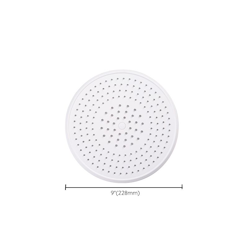 White Metal Shower Head Combo Modern Round Fixed Shower Head for Bathroom Clearhalo 'Bathroom Remodel & Bathroom Fixtures' 'Home Improvement' 'home_improvement' 'home_improvement_shower_heads' 'Shower Heads' 'shower_heads' 'Showers & Bathtubs Plumbing' 'Showers & Bathtubs' 1200x1200_314c981d-ffe2-46c3-9243-f624d4f9f3aa