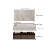 Modern Wall Mount Rectangular Bathroom Vanity Set Sink Included Clearhalo 'Bathroom Remodel & Bathroom Fixtures' 'Bathroom Vanities' 'bathroom_vanities' 'Home Improvement' 'home_improvement' 'home_improvement_bathroom_vanities' 1200x1200_315c6f0f-e256-427a-a66f-362c96aef164