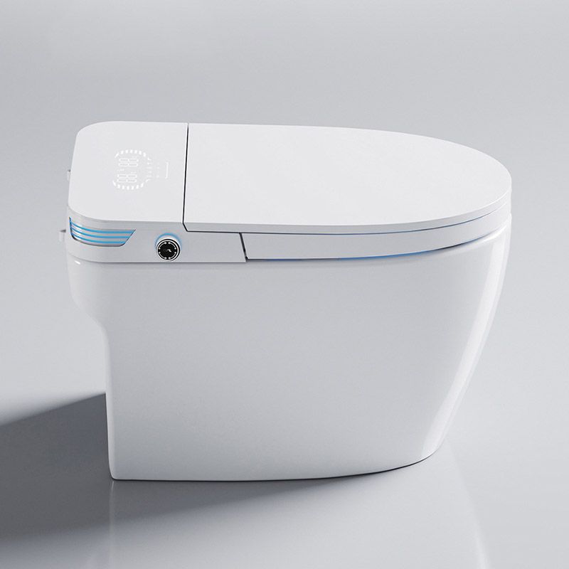 Modern Toilet Bowl Siphon Jet Skirted Toilet with Soft-Close Seat for Bathroom Clearhalo 'Bathroom Remodel & Bathroom Fixtures' 'Home Improvement' 'home_improvement' 'home_improvement_toilets' 'Toilets & Bidets' 'Toilets' 1200x1200_315de7be-caa7-40f8-a98e-e6b15dc836f5