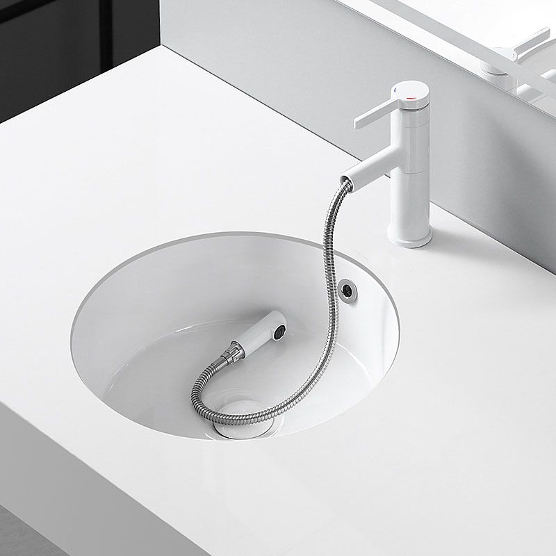 Circular Bathroom Sink Modern White Vitreous China Drop-in Bathroom Sink Clearhalo 'Bathroom Remodel & Bathroom Fixtures' 'Bathroom Sinks & Faucet Components' 'Bathroom Sinks' 'bathroom_sink' 'Home Improvement' 'home_improvement' 'home_improvement_bathroom_sink' 1200x1200_316b9b60-8ab4-4425-a71b-97558833ff88