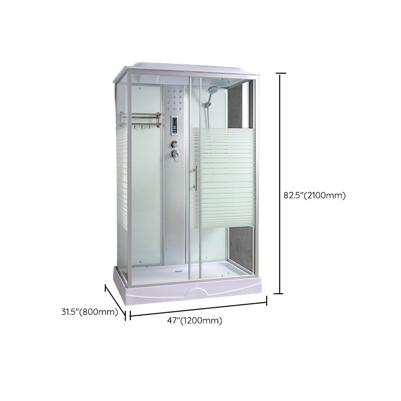 Rectangle Shower Stall Tempered Glass Shower Stall with Towel Bar Clearhalo 'Bathroom Remodel & Bathroom Fixtures' 'Home Improvement' 'home_improvement' 'home_improvement_shower_stalls_enclosures' 'Shower Stalls & Enclosures' 'shower_stalls_enclosures' 'Showers & Bathtubs' 1200x1200_317a7407-f8d0-488c-8258-57cf9492c11a