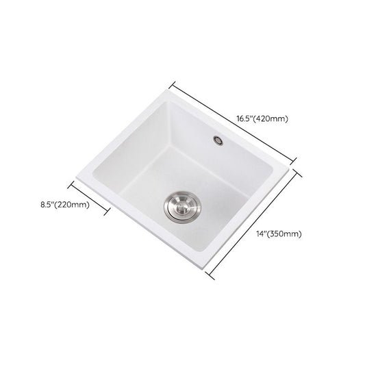 Contemporary White Quartz Kitchen Sink Drop-In 1 Holes Single Bowl Sink Clearhalo 'Home Improvement' 'home_improvement' 'home_improvement_kitchen_sinks' 'Kitchen Remodel & Kitchen Fixtures' 'Kitchen Sinks & Faucet Components' 'Kitchen Sinks' 'kitchen_sinks' 1200x1200_3185dc0b-45aa-4642-8848-b787e7897c64