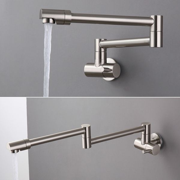 Modern Faucet 1-Handle and 1-Hole Single Level Low Pot Filler Kitchen Faucet Clearhalo 'Home Improvement' 'home_improvement' 'home_improvement_kitchen_faucets' 'Kitchen Faucets' 'Kitchen Remodel & Kitchen Fixtures' 'Kitchen Sinks & Faucet Components' 'kitchen_faucets' 1200x1200_31946520-786a-4b6d-b0c4-33c9679b5323