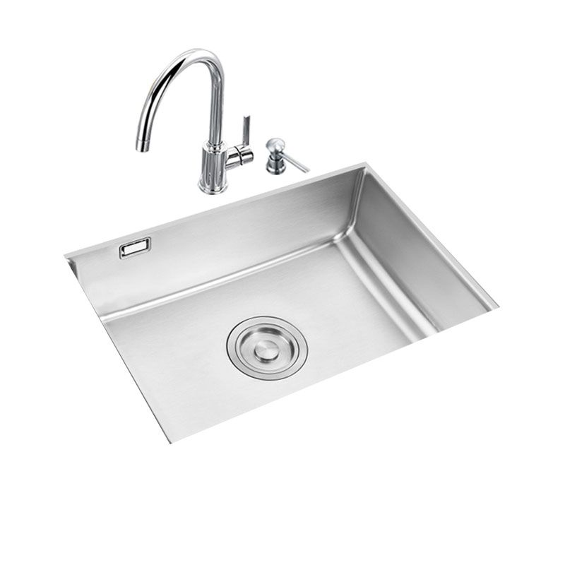 Modern Workstation Sink Stainless Faucet and Steel Basket Strainer Kitchen Sink Clearhalo 'Home Improvement' 'home_improvement' 'home_improvement_kitchen_sinks' 'Kitchen Remodel & Kitchen Fixtures' 'Kitchen Sinks & Faucet Components' 'Kitchen Sinks' 'kitchen_sinks' 1200x1200_3194d003-b7d2-4b53-b4c8-2bce2d1b2aa8