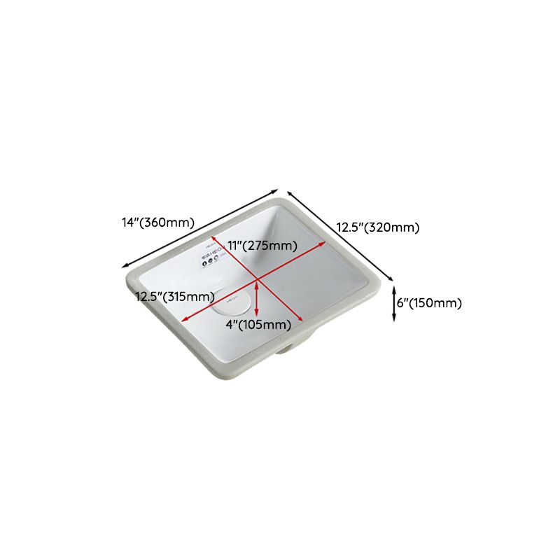 Traditional Undermount Bathroom Sink Porcelain with Overflow and Drain Assembly Basin Sink Clearhalo 'Bathroom Remodel & Bathroom Fixtures' 'Bathroom Sinks & Faucet Components' 'Bathroom Sinks' 'bathroom_sink' 'Home Improvement' 'home_improvement' 'home_improvement_bathroom_sink' 1200x1200_31a1cbc0-b33a-48b5-a882-b01747cf3afc