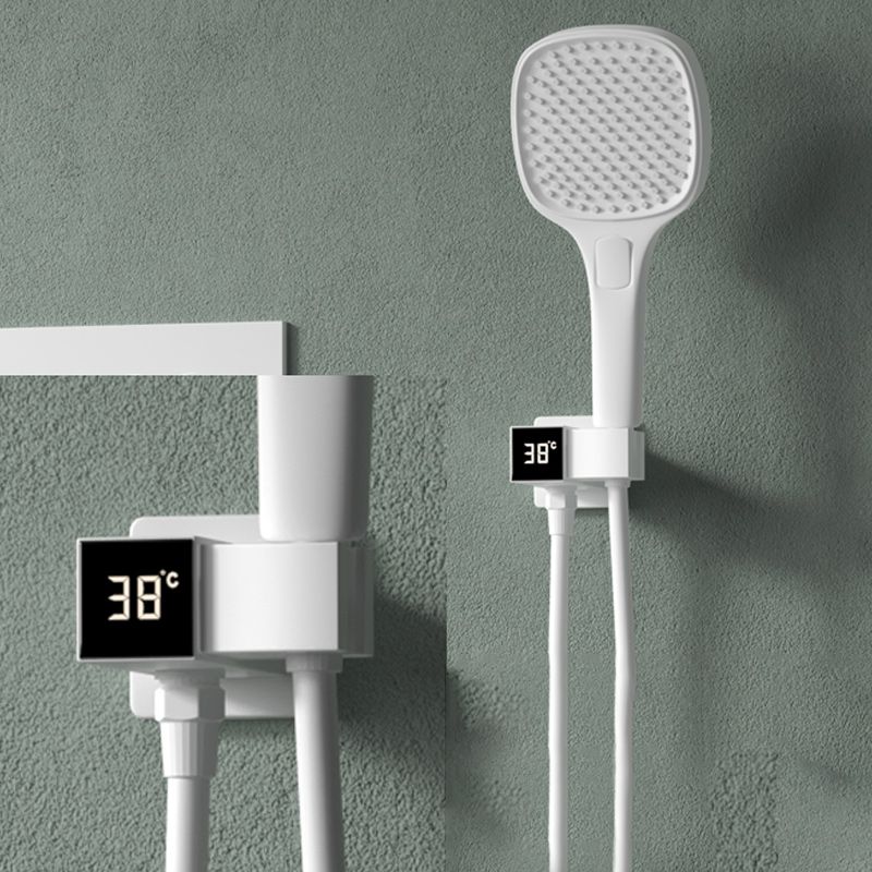 Modern Shower Trim Brass Wall Mounted Temperature Control Shower Combo Clearhalo 'Bathroom Remodel & Bathroom Fixtures' 'Home Improvement' 'home_improvement' 'home_improvement_shower_faucets' 'Shower Faucets & Systems' 'shower_faucets' 'Showers & Bathtubs Plumbing' 'Showers & Bathtubs' 1200x1200_31f564e9-aab3-4a87-8b57-90ef185b196e