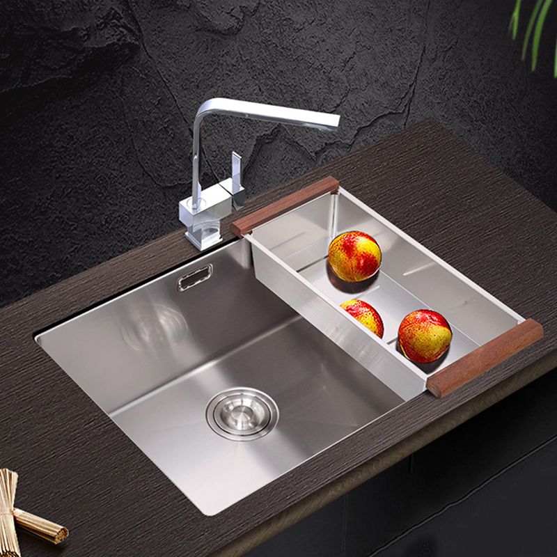Modern Bar Prep Sink Stainless Steel Faucet and Drain Assembly Kitchen Sink Clearhalo 'Home Improvement' 'home_improvement' 'home_improvement_kitchen_sinks' 'Kitchen Remodel & Kitchen Fixtures' 'Kitchen Sinks & Faucet Components' 'Kitchen Sinks' 'kitchen_sinks' 1200x1200_322c9301-649a-4b1e-b208-bf1de5a89160