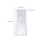 Contemporary Whirlpool/Soaking Bathtub Rectangle Drop-in Bathtub in White Clearhalo 'Bathroom Remodel & Bathroom Fixtures' 'Bathtubs' 'Home Improvement' 'home_improvement' 'home_improvement_bathtubs' 'Showers & Bathtubs' 1200x1200_3235313c-284d-4ca1-b197-f3d821a838e7