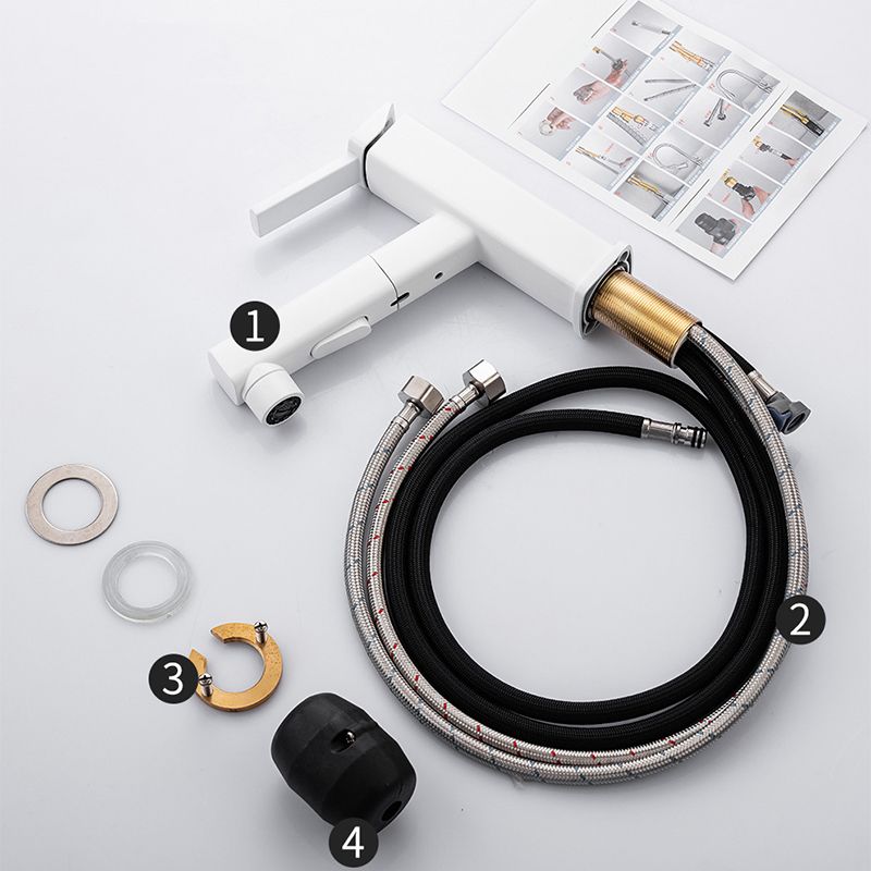 Lever Handle Faucet Pull-out Vessel Sink Faucet with Swivel Spout Clearhalo 'Bathroom Remodel & Bathroom Fixtures' 'Bathroom Sink Faucets' 'Bathroom Sinks & Faucet Components' 'bathroom_sink_faucets' 'Home Improvement' 'home_improvement' 'home_improvement_bathroom_sink_faucets' 1200x1200_324f7990-3052-4223-8ab7-006a079f31a9