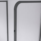 Frosted Shower Bath Door Single Fixed Framed Shower Bath Door Clearhalo 'Bathroom Remodel & Bathroom Fixtures' 'Home Improvement' 'home_improvement' 'home_improvement_shower_tub_doors' 'Shower and Tub Doors' 'shower_tub_doors' 'Showers & Bathtubs' 1200x1200_3251bf26-3093-4ea7-8296-16d91423f5c8