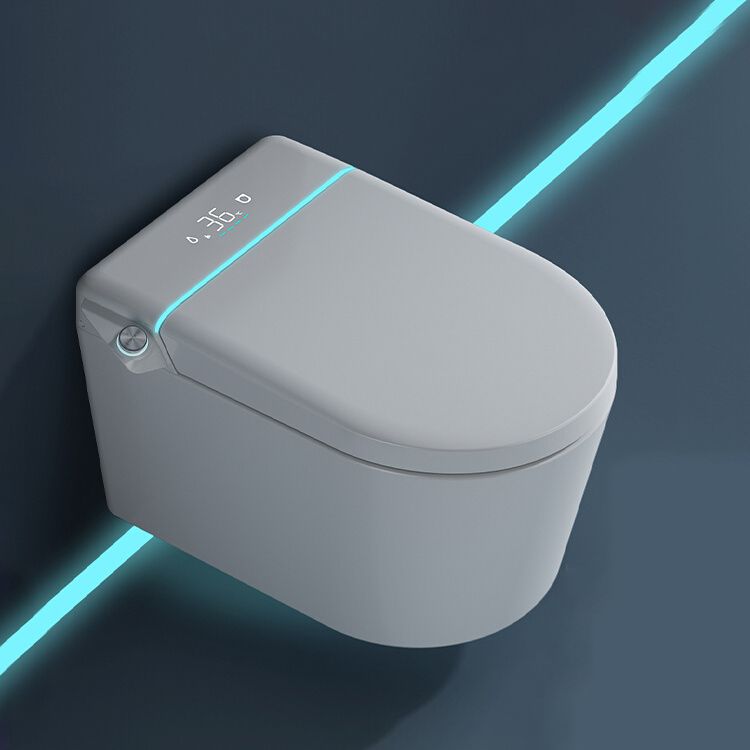 Elongated Wall Mounted Bidet White Wall Hung Toilet Set with Unlimited Warm Water Clearhalo 'Bathroom Remodel & Bathroom Fixtures' 'Bidets' 'Home Improvement' 'home_improvement' 'home_improvement_bidets' 'Toilets & Bidets' 1200x1200_3255469b-67f5-416d-a669-283d7a463227