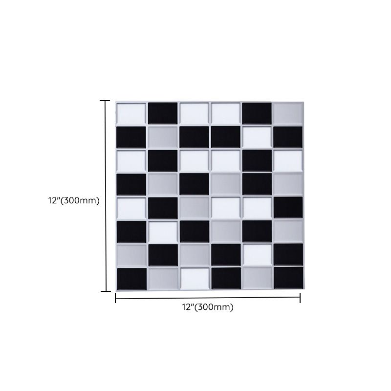 Peel & Stick Mosaic Tile Square Plastic Waterproof Peel and Stick Tiles for Kitchen Clearhalo 'Flooring 'Home Improvement' 'home_improvement' 'home_improvement_peel_stick_blacksplash' 'Peel & Stick Backsplash Tile' 'peel_stick_blacksplash' 'Walls & Ceilings' Walls and Ceiling' 1200x1200_325c8a85-7037-4881-827d-30146e561538