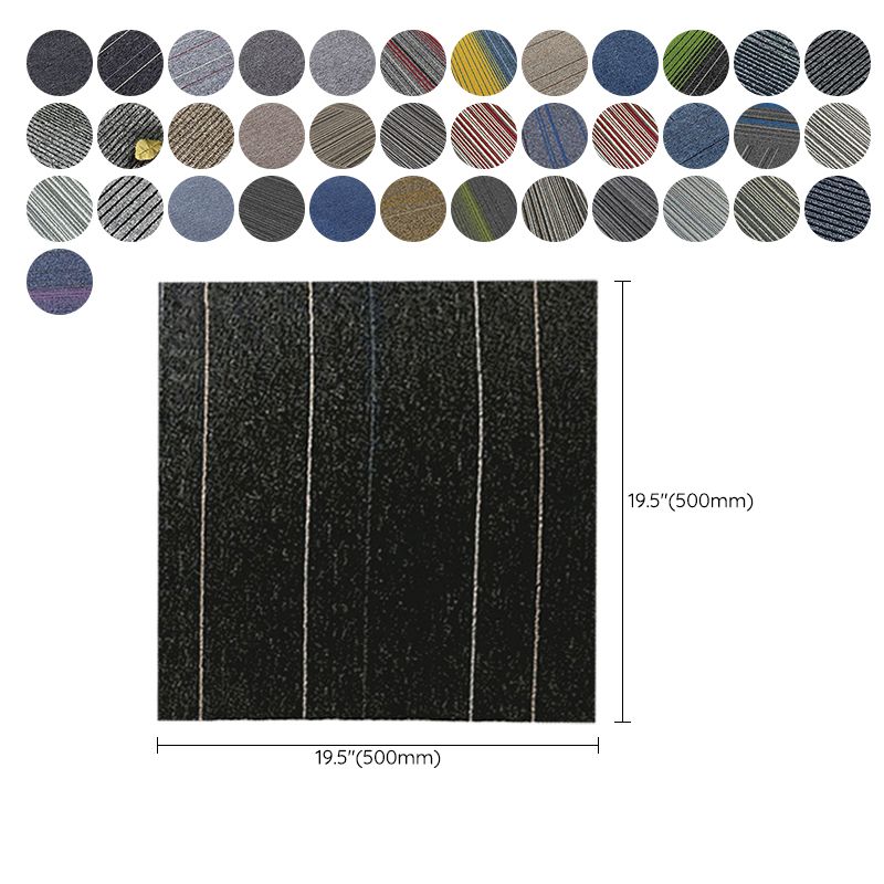 Dark Color Level Loop Carpet Tile Non-Skid Adhesive Tabs Indoor Carpet Tiles Clearhalo 'Carpet Tiles & Carpet Squares' 'carpet_tiles_carpet_squares' 'Flooring 'Home Improvement' 'home_improvement' 'home_improvement_carpet_tiles_carpet_squares' Walls and Ceiling' 1200x1200_325f9ae6-16a2-4af2-a925-34058debdf88
