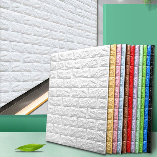 Contemporary Wall Paneling 3D Embossed Mosaic Peel and Press Waterproof Wall Access Panel Clearhalo 'Flooring 'Home Improvement' 'home_improvement' 'home_improvement_wall_paneling' 'Wall Paneling' 'wall_paneling' 'Walls & Ceilings' Walls and Ceiling' 1200x1200_326b0fa4-a94c-4841-904c-baf5947a3db3