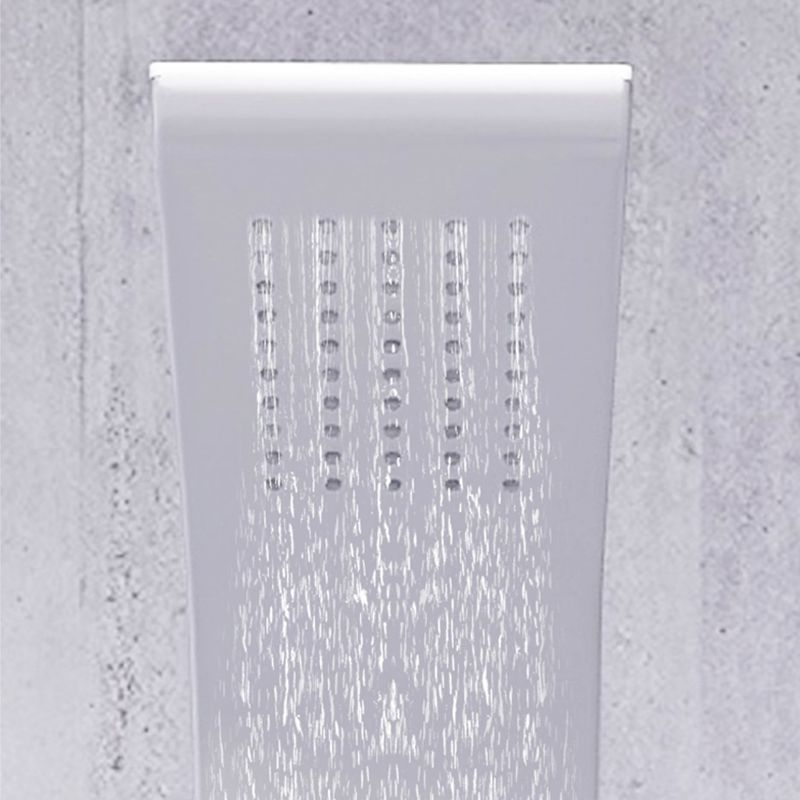 White Shower Screen Set Smart Constant Temperature Bathroom Waterfall Rain Shower Head Clearhalo 'Bathroom Remodel & Bathroom Fixtures' 'Home Improvement' 'home_improvement' 'home_improvement_shower_faucets' 'Shower Faucets & Systems' 'shower_faucets' 'Showers & Bathtubs Plumbing' 'Showers & Bathtubs' 1200x1200_3270e810-0905-421d-8109-d6b7320a1229