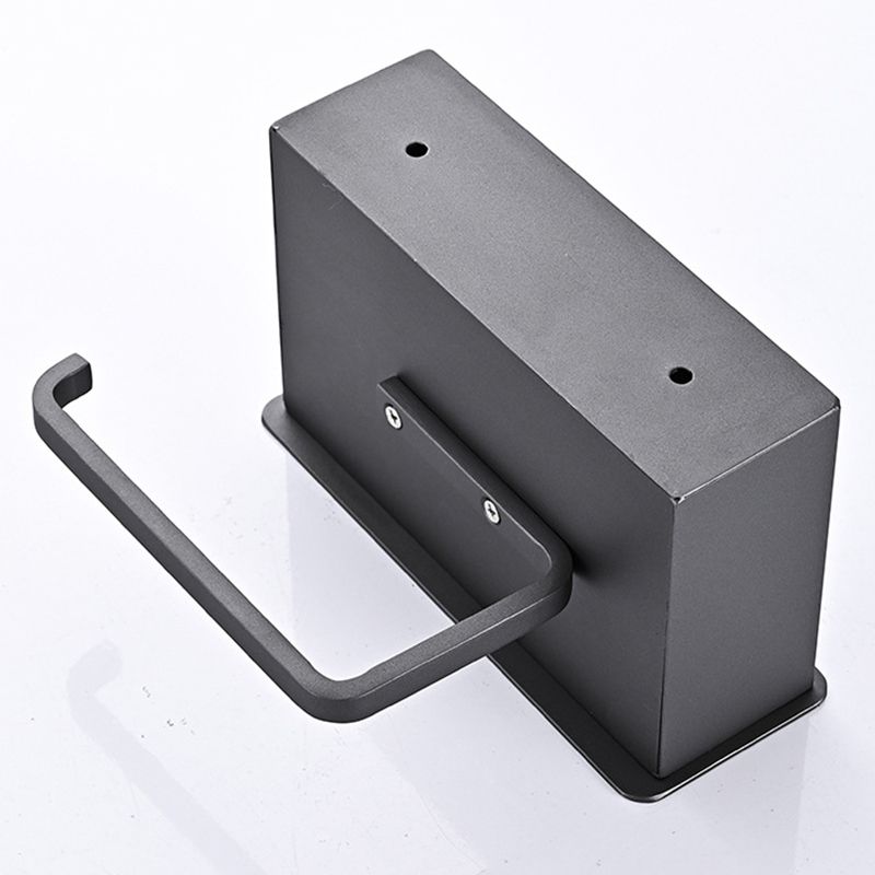 2 Piece Stainless Steel Classic Bathroom Accessory Set Black & Chrome Paper Holder Clearhalo 'Bathroom Hardware Sets' 'Bathroom Hardware' 'Bathroom Remodel & Bathroom Fixtures' 'bathroom_hardware_sets' 'Home Improvement' 'home_improvement' 'home_improvement_bathroom_hardware_sets' 1200x1200_32960165-fb18-4409-b93a-085d02f06a57