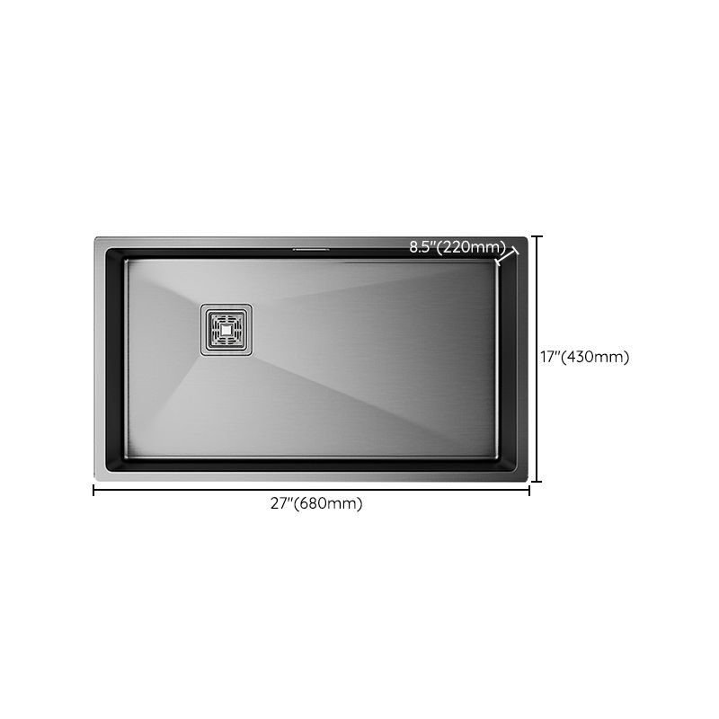 Modern Style Kitchen Sink Stainless Steel Antimicrobial Design Kitchen Sink Clearhalo 'Home Improvement' 'home_improvement' 'home_improvement_kitchen_sinks' 'Kitchen Remodel & Kitchen Fixtures' 'Kitchen Sinks & Faucet Components' 'Kitchen Sinks' 'kitchen_sinks' 1200x1200_3297686d-1adf-4d64-84c6-658b2672c82b