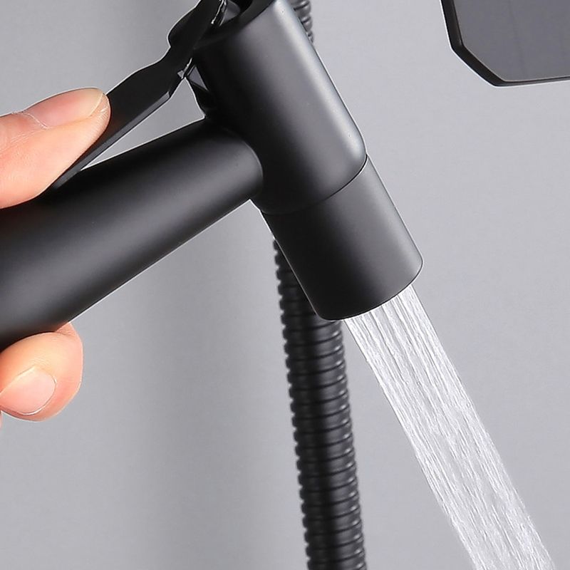 Modern Oval Swivel Shower Stainless Steel Shower Head Shower Faucet on Wall Clearhalo 'Bathroom Remodel & Bathroom Fixtures' 'Home Improvement' 'home_improvement' 'home_improvement_shower_faucets' 'Shower Faucets & Systems' 'shower_faucets' 'Showers & Bathtubs Plumbing' 'Showers & Bathtubs' 1200x1200_32a4b6aa-f780-49aa-b04c-cb92fdce347e