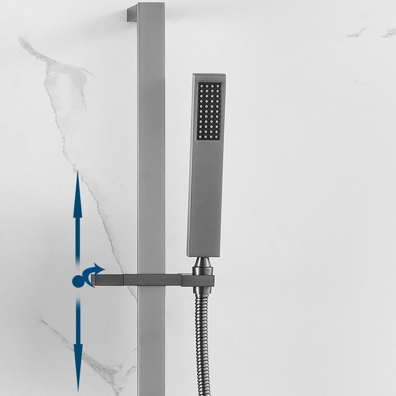 Shower Trim Square Massage Jet Rain Wall Mounted Shower System Clearhalo 'Bathroom Remodel & Bathroom Fixtures' 'Home Improvement' 'home_improvement' 'home_improvement_shower_faucets' 'Shower Faucets & Systems' 'shower_faucets' 'Showers & Bathtubs Plumbing' 'Showers & Bathtubs' 1200x1200_32aea412-5255-4c2b-b5d5-bebd61b8fd27
