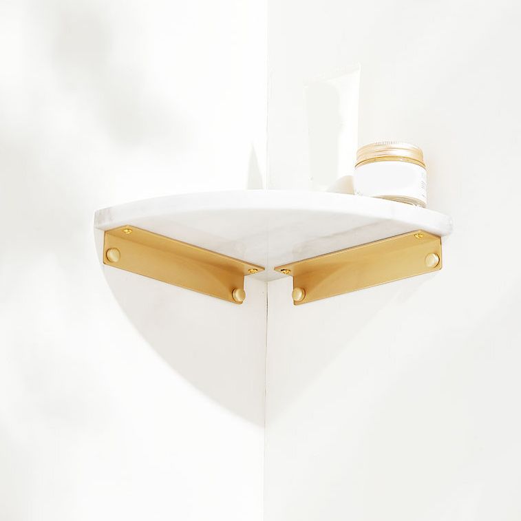 2 Piece Marble Bath Shelf Brass Bathroom Hardware Set in White/Green Clearhalo 'Bathroom Hardware Sets' 'Bathroom Hardware' 'Bathroom Remodel & Bathroom Fixtures' 'bathroom_hardware_sets' 'Home Improvement' 'home_improvement' 'home_improvement_bathroom_hardware_sets' 1200x1200_32babdcf-f39b-4fc3-b9fa-4a4205e8b815