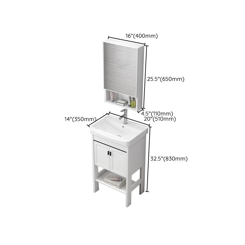 Freestanding Bathroom Sink Vanity Glam Single-Sink Bathroom Vanity Clearhalo 'Bathroom Remodel & Bathroom Fixtures' 'Bathroom Vanities' 'bathroom_vanities' 'Home Improvement' 'home_improvement' 'home_improvement_bathroom_vanities' 1200x1200_32bdbb50-6b95-4772-85c9-6455b143e91d