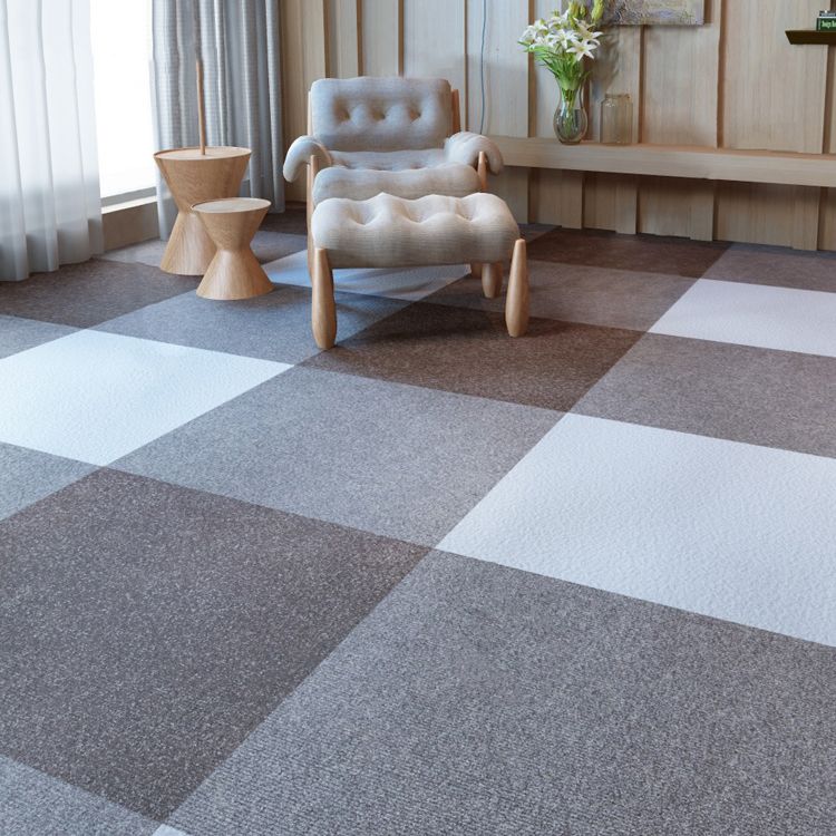 Carpet Tile Non-Skid Fade Resistant Solid Color Self-Stick Carpet Tiles Dining Room Clearhalo 'Carpet Tiles & Carpet Squares' 'carpet_tiles_carpet_squares' 'Flooring 'Home Improvement' 'home_improvement' 'home_improvement_carpet_tiles_carpet_squares' Walls and Ceiling' 1200x1200_32c521c0-3a7f-4c1f-8d02-182303fe2be5