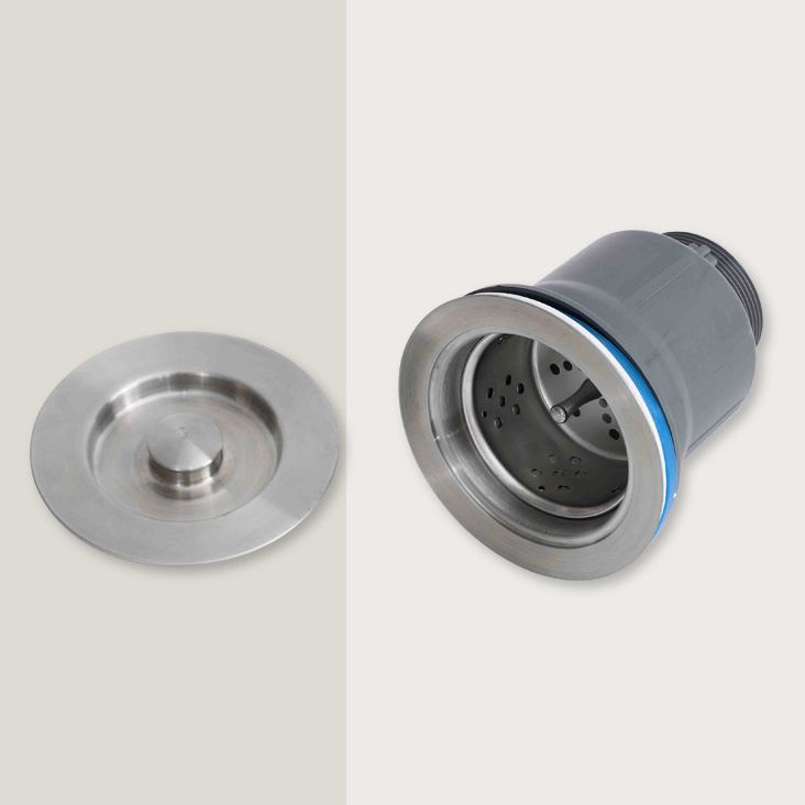 Beige Granite Kitchen Sink with Basket Strainer 2 Holes Sink Clearhalo 'Home Improvement' 'home_improvement' 'home_improvement_kitchen_sinks' 'Kitchen Remodel & Kitchen Fixtures' 'Kitchen Sinks & Faucet Components' 'Kitchen Sinks' 'kitchen_sinks' 1200x1200_32c66fe6-3def-4f87-b4ff-127a9e8dd035