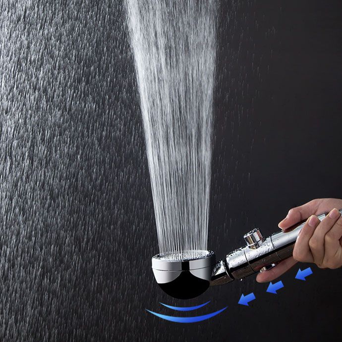 Metal Universal Pressurized Shower Head Adjustable Water Flow Handheld Shower Head Clearhalo 'Bathroom Remodel & Bathroom Fixtures' 'Home Improvement' 'home_improvement' 'home_improvement_shower_heads' 'Shower Heads' 'shower_heads' 'Showers & Bathtubs Plumbing' 'Showers & Bathtubs' 1200x1200_32c8d052-bcb4-453c-9121-b17081edebb3