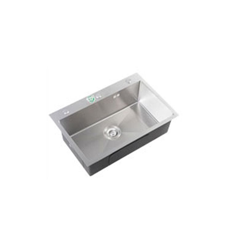 Modern Style Kitchen Sink Soundproof Kitchen Sink with Basket Strainer Clearhalo 'Home Improvement' 'home_improvement' 'home_improvement_kitchen_sinks' 'Kitchen Remodel & Kitchen Fixtures' 'Kitchen Sinks & Faucet Components' 'Kitchen Sinks' 'kitchen_sinks' 1200x1200_32e6a6e7-dae4-4a7f-b847-e096dd226693