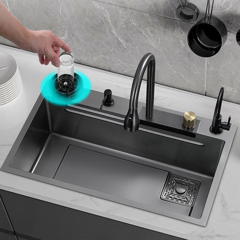 Single Basin Kitchen Sink Contemporary Stainless Steel Kitchen Sink Clearhalo 'Home Improvement' 'home_improvement' 'home_improvement_kitchen_sinks' 'Kitchen Remodel & Kitchen Fixtures' 'Kitchen Sinks & Faucet Components' 'Kitchen Sinks' 'kitchen_sinks' 1200x1200_32f0e1ca-7819-4db4-bd6b-a96a83ecec43