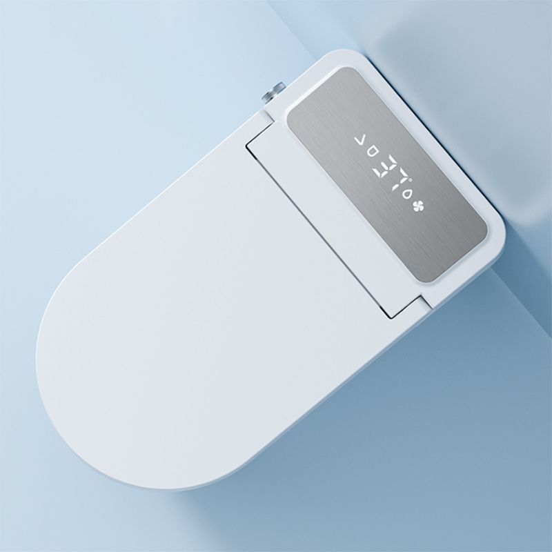 Contemporary White Elongated Foot Sensor Heated Seat Floor Mount Bidet Clearhalo 'Bathroom Remodel & Bathroom Fixtures' 'Bidets' 'Home Improvement' 'home_improvement' 'home_improvement_bidets' 'Toilets & Bidets' 1200x1200_32fa6d5f-443c-4428-bed1-d07a6e04fe66