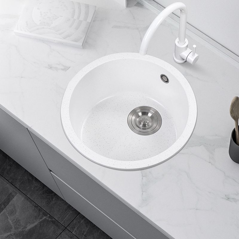 White 9" H Sink Single Bowl Drop-In Kitchen Sink with Soundproofing Clearhalo 'Home Improvement' 'home_improvement' 'home_improvement_kitchen_sinks' 'Kitchen Remodel & Kitchen Fixtures' 'Kitchen Sinks & Faucet Components' 'Kitchen Sinks' 'kitchen_sinks' 1200x1200_32fd6bd1-150b-4643-b130-22b94676f2b2