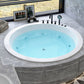 Modern Drop-in Bath Tub Round Acrylic Bathtub for Home and Hotel Clearhalo 'Bathroom Remodel & Bathroom Fixtures' 'Bathtubs' 'Home Improvement' 'home_improvement' 'home_improvement_bathtubs' 'Showers & Bathtubs' 1200x1200_3302dbb1-d35e-4c69-a451-f1e3951ca60c