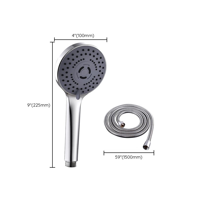 Round Shower Head Plastic Shower Head with Adjustable Spray Pattern Clearhalo 'Bathroom Remodel & Bathroom Fixtures' 'Home Improvement' 'home_improvement' 'home_improvement_shower_heads' 'Shower Heads' 'shower_heads' 'Showers & Bathtubs Plumbing' 'Showers & Bathtubs' 1200x1200_33142710-7639-4373-a5b1-21ded672d63f