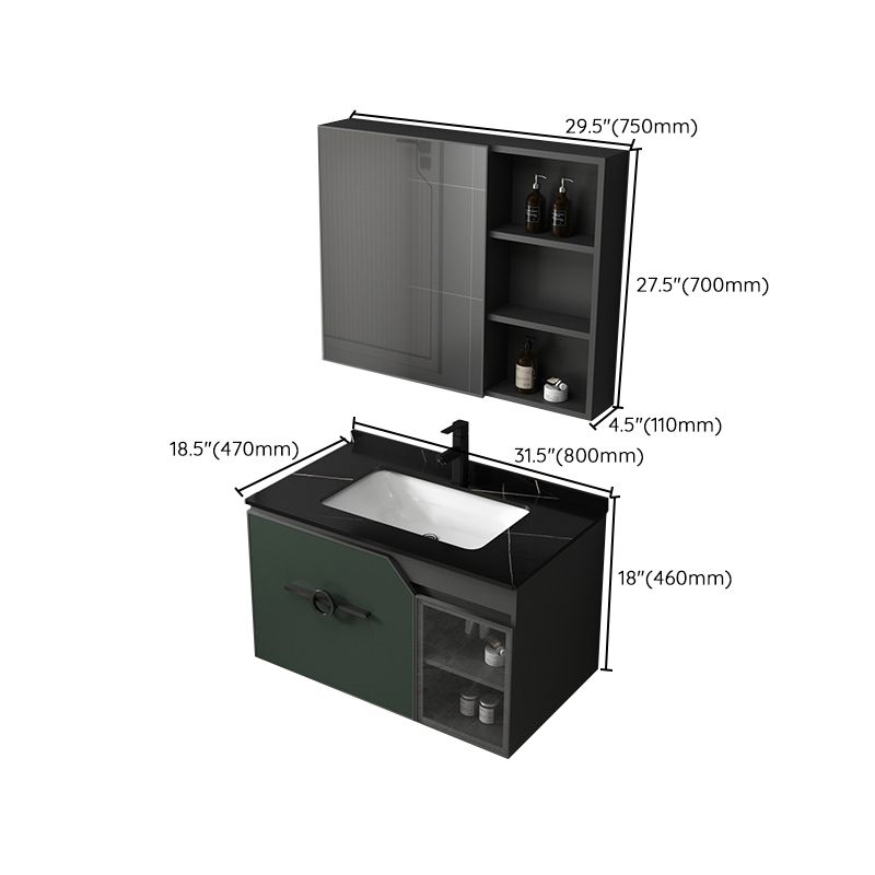 Modern Single Sink Vanity Metal Base Rectangular Wall Mount Vanity Set Clearhalo 'Bathroom Remodel & Bathroom Fixtures' 'Bathroom Vanities' 'bathroom_vanities' 'Home Improvement' 'home_improvement' 'home_improvement_bathroom_vanities' 1200x1200_331da85c-c9c2-4c9e-95a8-ba986f5a46e3