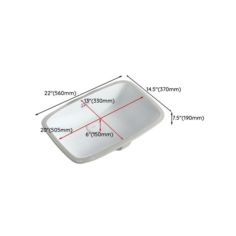 Traditional Undermount Bathroom Sink Porcelain with Overflow and Drain Assembly Basin Sink Clearhalo 'Bathroom Remodel & Bathroom Fixtures' 'Bathroom Sinks & Faucet Components' 'Bathroom Sinks' 'bathroom_sink' 'Home Improvement' 'home_improvement' 'home_improvement_bathroom_sink' 1200x1200_3325b44f-e228-48f9-8364-50ead383324c