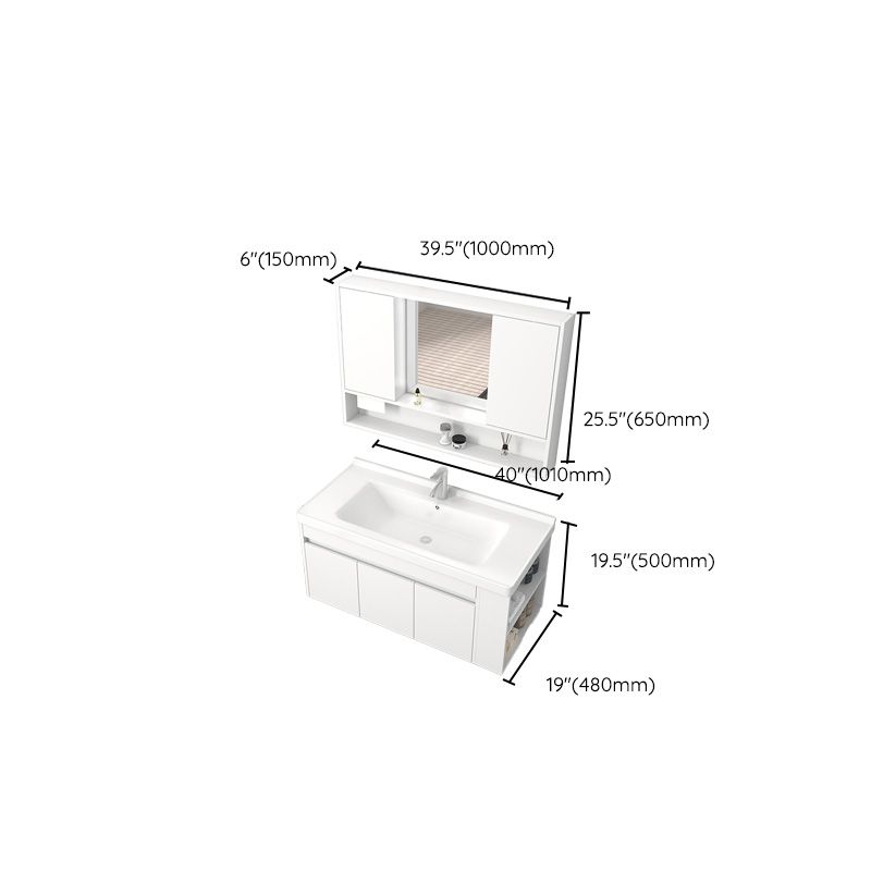 Modern Wood Sink Vanity Wood Wall Mount Faucet Included Bathroom Vanity Clearhalo 'Bathroom Remodel & Bathroom Fixtures' 'Bathroom Vanities' 'bathroom_vanities' 'Home Improvement' 'home_improvement' 'home_improvement_bathroom_vanities' 1200x1200_3325e175-8bd1-4bb4-b298-9f5d79841a7a