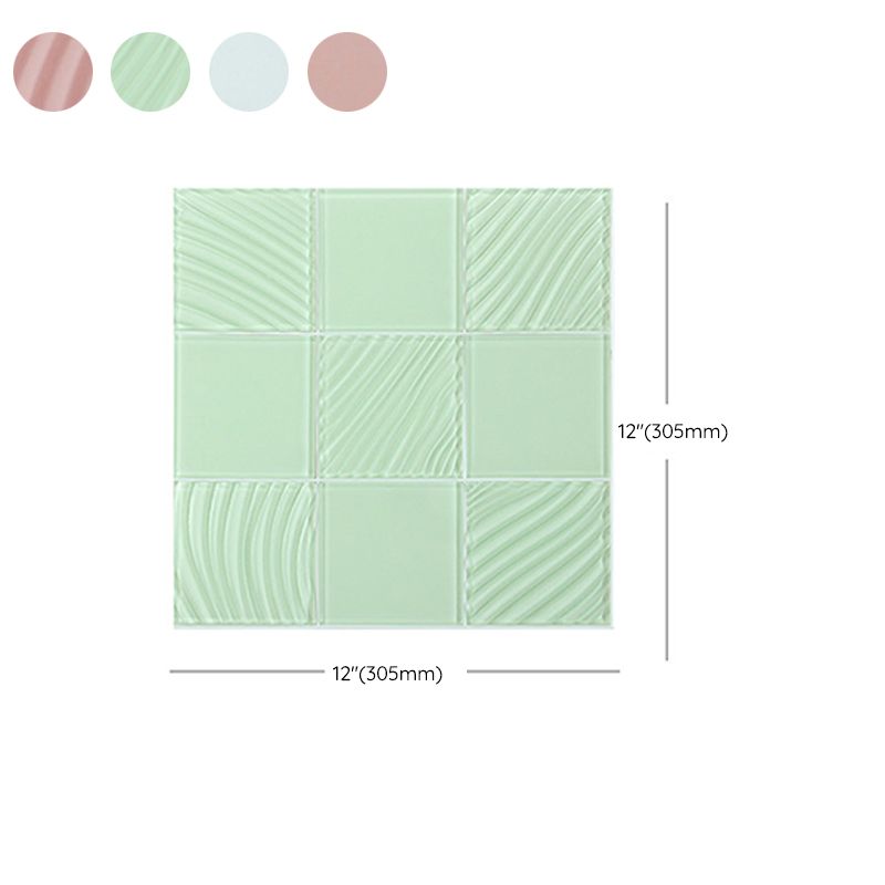 Pattern Glossy Peel and Paste Mosaic Tile Peel and Paste Tile Set of 10 Clearhalo 'Flooring 'Home Improvement' 'home_improvement' 'home_improvement_peel_stick_blacksplash' 'Peel & Stick Backsplash Tile' 'peel_stick_blacksplash' 'Walls & Ceilings' Walls and Ceiling' 1200x1200_332a58e9-21bb-46f1-a932-90c13891ca7f