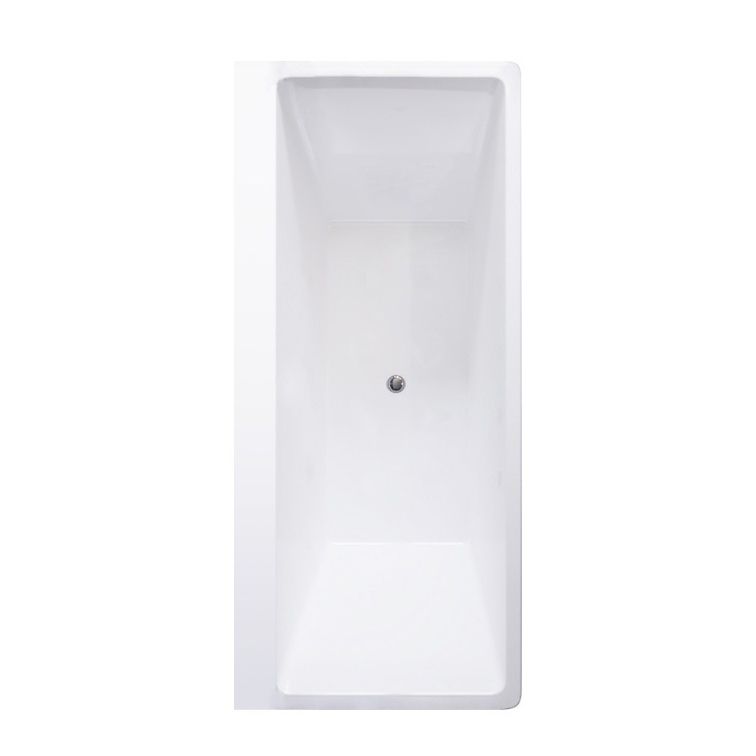 White Drop in Bathtub Acrylic Soaking Rectangular Modern Bath Clearhalo 'Bathroom Remodel & Bathroom Fixtures' 'Bathtubs' 'Home Improvement' 'home_improvement' 'home_improvement_bathtubs' 'Showers & Bathtubs' 1200x1200_334b4522-56c5-42d8-ac73-f023f0693ca7