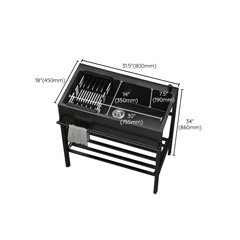 Contemporary Style Kitchen Sink Drop-In Noise-cancelling Design Kitchen Sink with Frame Clearhalo 'Home Improvement' 'home_improvement' 'home_improvement_kitchen_sinks' 'Kitchen Remodel & Kitchen Fixtures' 'Kitchen Sinks & Faucet Components' 'Kitchen Sinks' 'kitchen_sinks' 1200x1200_335860ee-a5cd-49a0-80c9-299eb6d6d170