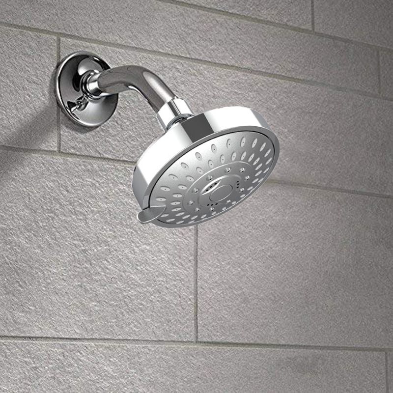 Wall Mounted Metal Shower Head Modern Round Fixed Shower Head Clearhalo 'Bathroom Remodel & Bathroom Fixtures' 'Home Improvement' 'home_improvement' 'home_improvement_shower_heads' 'Shower Heads' 'shower_heads' 'Showers & Bathtubs Plumbing' 'Showers & Bathtubs' 1200x1200_33693e4f-2807-499c-a8c1-b69c32087069