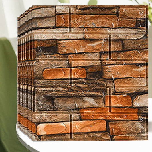 Farmhouse Wall Plank 3D Brick Bathroom and Living Room Wall Panels Set of 2 Clearhalo 'Flooring 'Home Improvement' 'home_improvement' 'home_improvement_wall_paneling' 'Wall Paneling' 'wall_paneling' 'Walls & Ceilings' Walls and Ceiling' 1200x1200_3388d764-d8e8-4041-82b7-b6c1071e994b