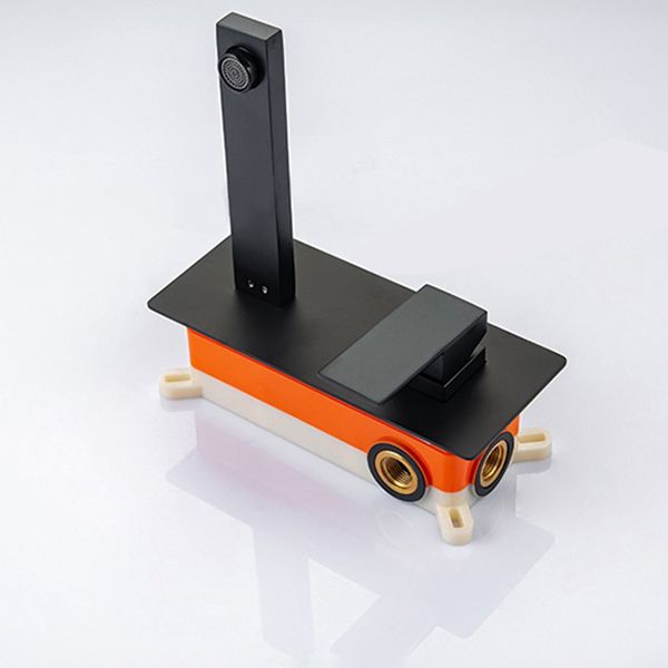 Contemporary Metal Sink Faucet Copper Wall Mounted Bathroom Faucet Clearhalo 'Bathroom Remodel & Bathroom Fixtures' 'Bathroom Sink Faucets' 'Bathroom Sinks & Faucet Components' 'bathroom_sink_faucets' 'Home Improvement' 'home_improvement' 'home_improvement_bathroom_sink_faucets' 1200x1200_33adc63f-63fa-4f6a-a66e-ef9881114590