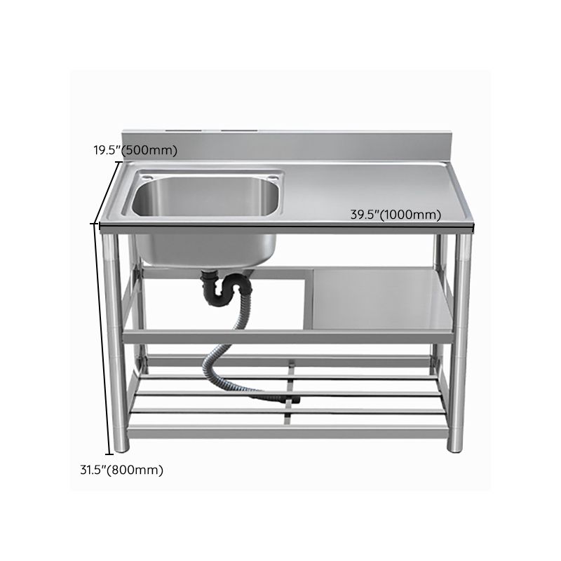 Modern Style Kitchen Sink All-in-one Stainless Steel Kitchen Sink with Drain Assembly Clearhalo 'Home Improvement' 'home_improvement' 'home_improvement_kitchen_sinks' 'Kitchen Remodel & Kitchen Fixtures' 'Kitchen Sinks & Faucet Components' 'Kitchen Sinks' 'kitchen_sinks' 1200x1200_33cd2c5d-236f-4faa-a20c-e73218712190