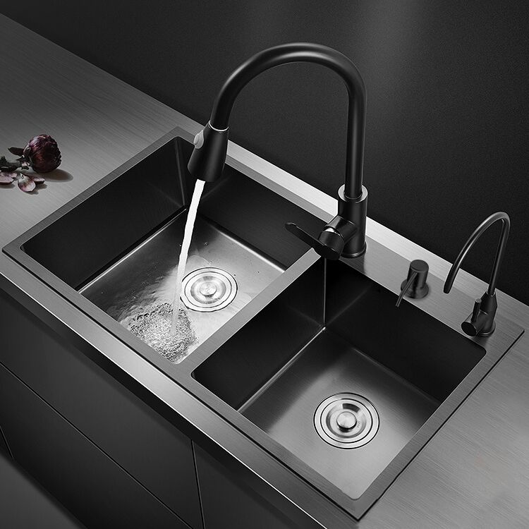 Modern Style Kitchen Sink Stainless Steel Rectangle Dirt Resistant Drop-In Kitchen Sink Clearhalo 'Home Improvement' 'home_improvement' 'home_improvement_kitchen_sinks' 'Kitchen Remodel & Kitchen Fixtures' 'Kitchen Sinks & Faucet Components' 'Kitchen Sinks' 'kitchen_sinks' 1200x1200_33d98cfe-588c-4cbf-9849-49d4415b19fa